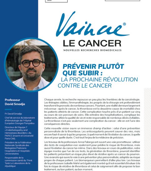 Votre journal Vaincre n°100 est paru