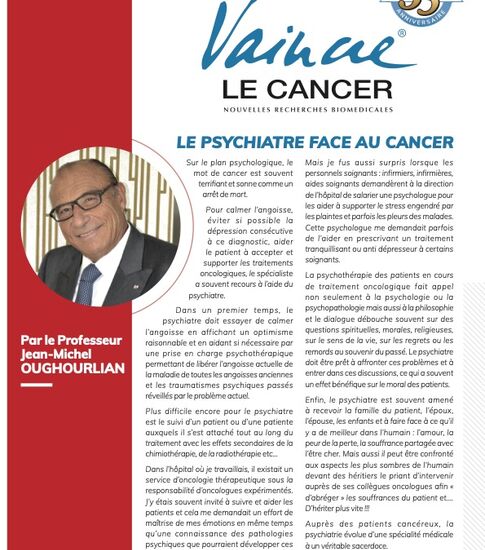 Notre journal VAINCRE n°85 vient de sortir