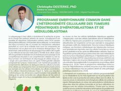 Programme embryonnaire commun dans l’hétérogénéité cellulaire des tumeurs pédiatriques d’hépatoblastoma et de médulloblastoma