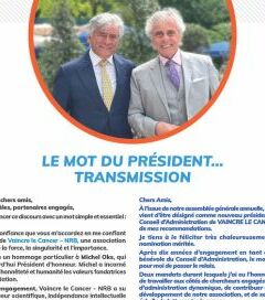 Le mot du Président : Transmission
