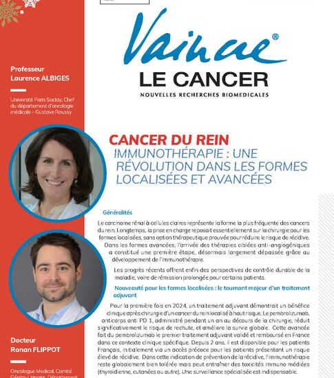 Votre journal Vaincre n°97 est en ligne : avancées majeures en cancérologie, recherche de pointe et mobilisation solidaire.