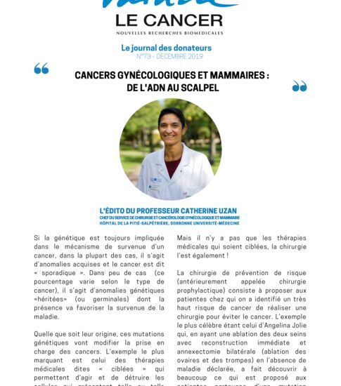 Le journal des donateurs n°73